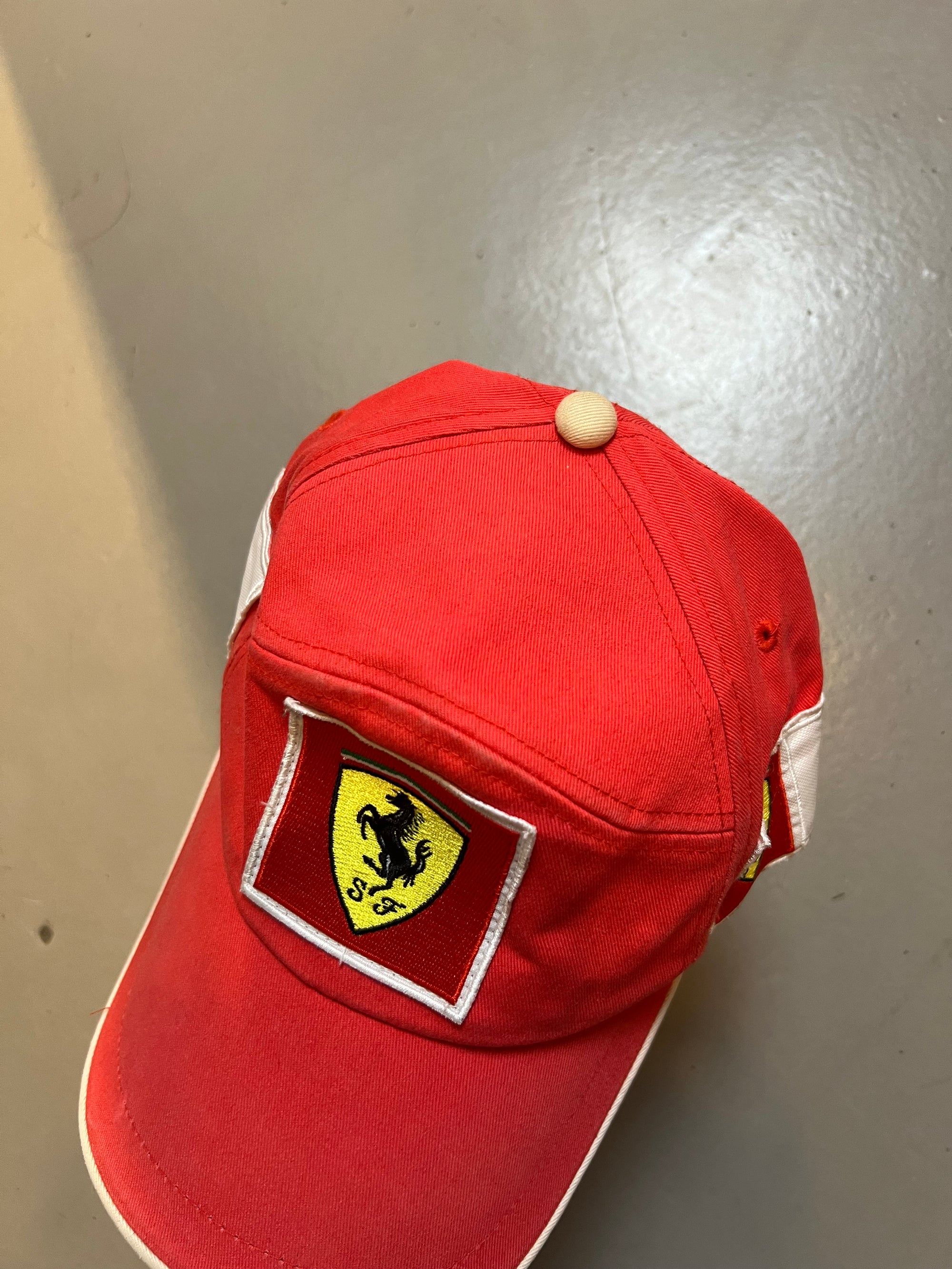 Vintage Red Ferrari Cap