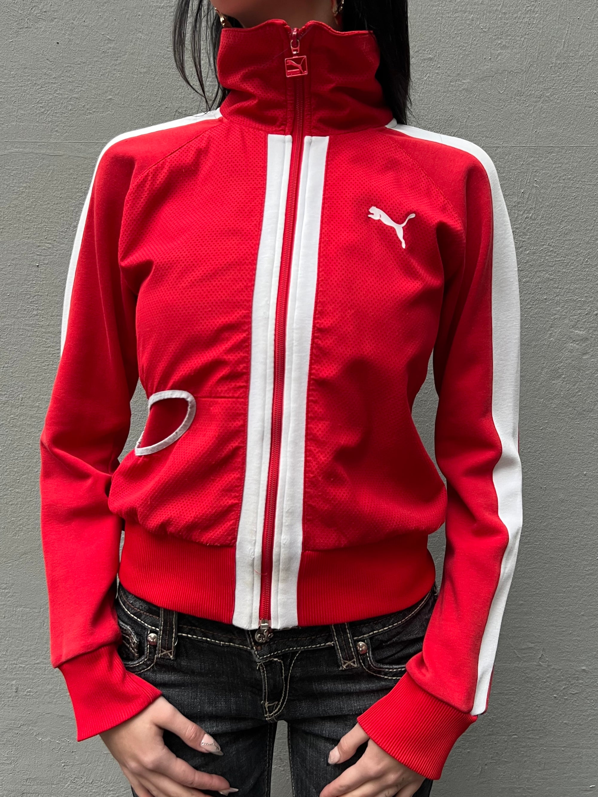 Vintage Puma Red Track Jacket S/M