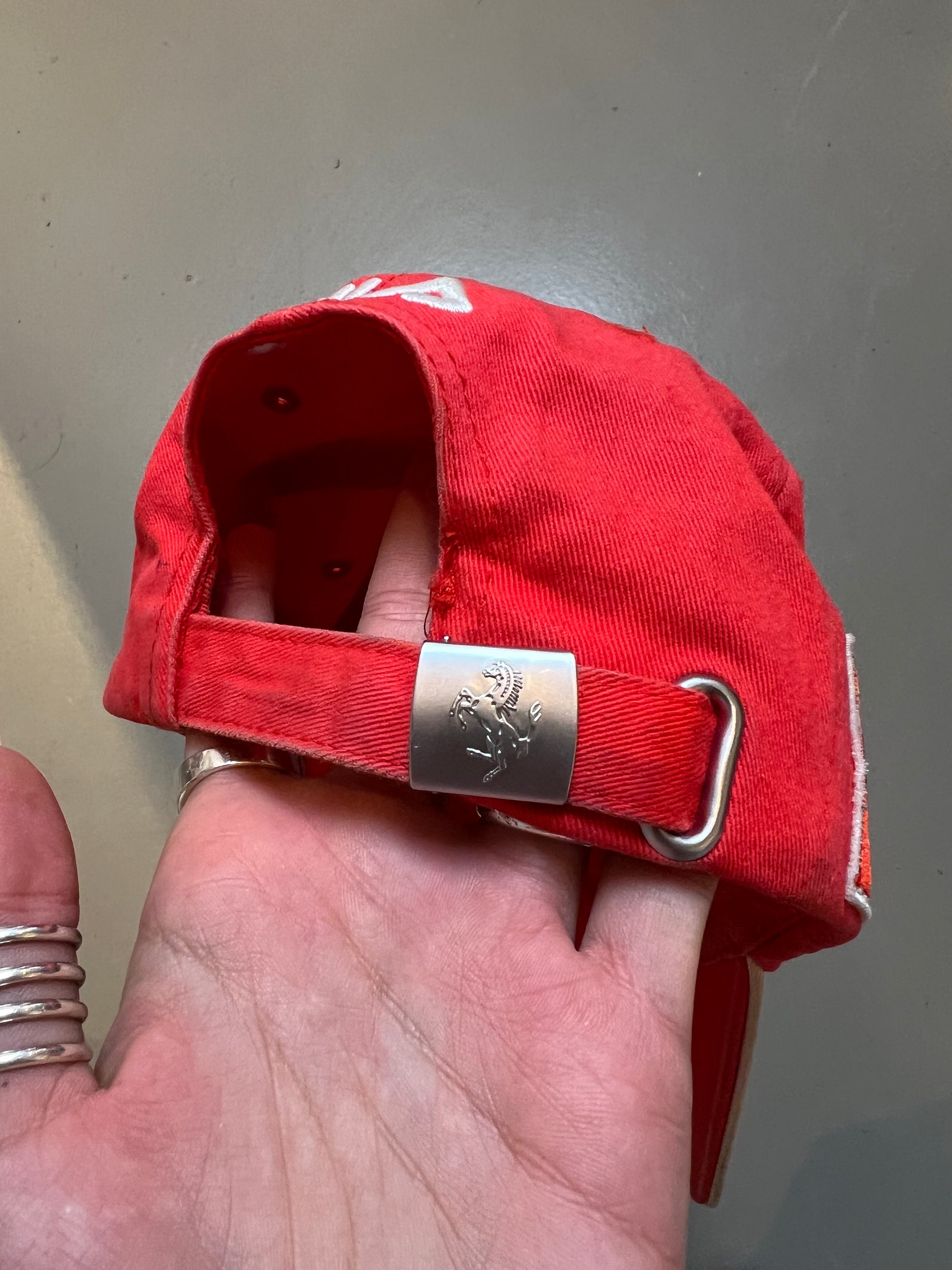 Vintage Red Ferrari Cap