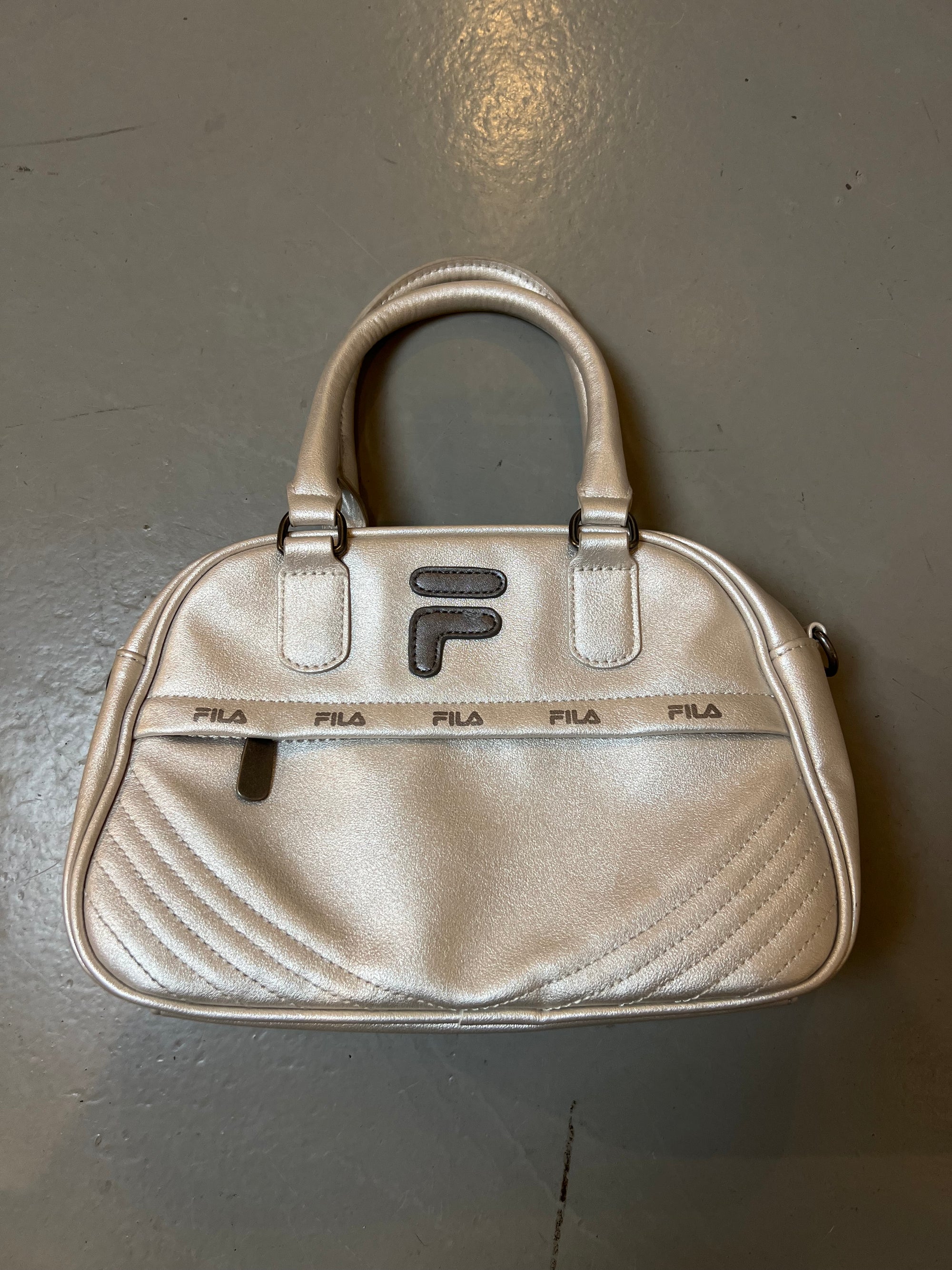 Vintage Fila Silver Chrome Bag