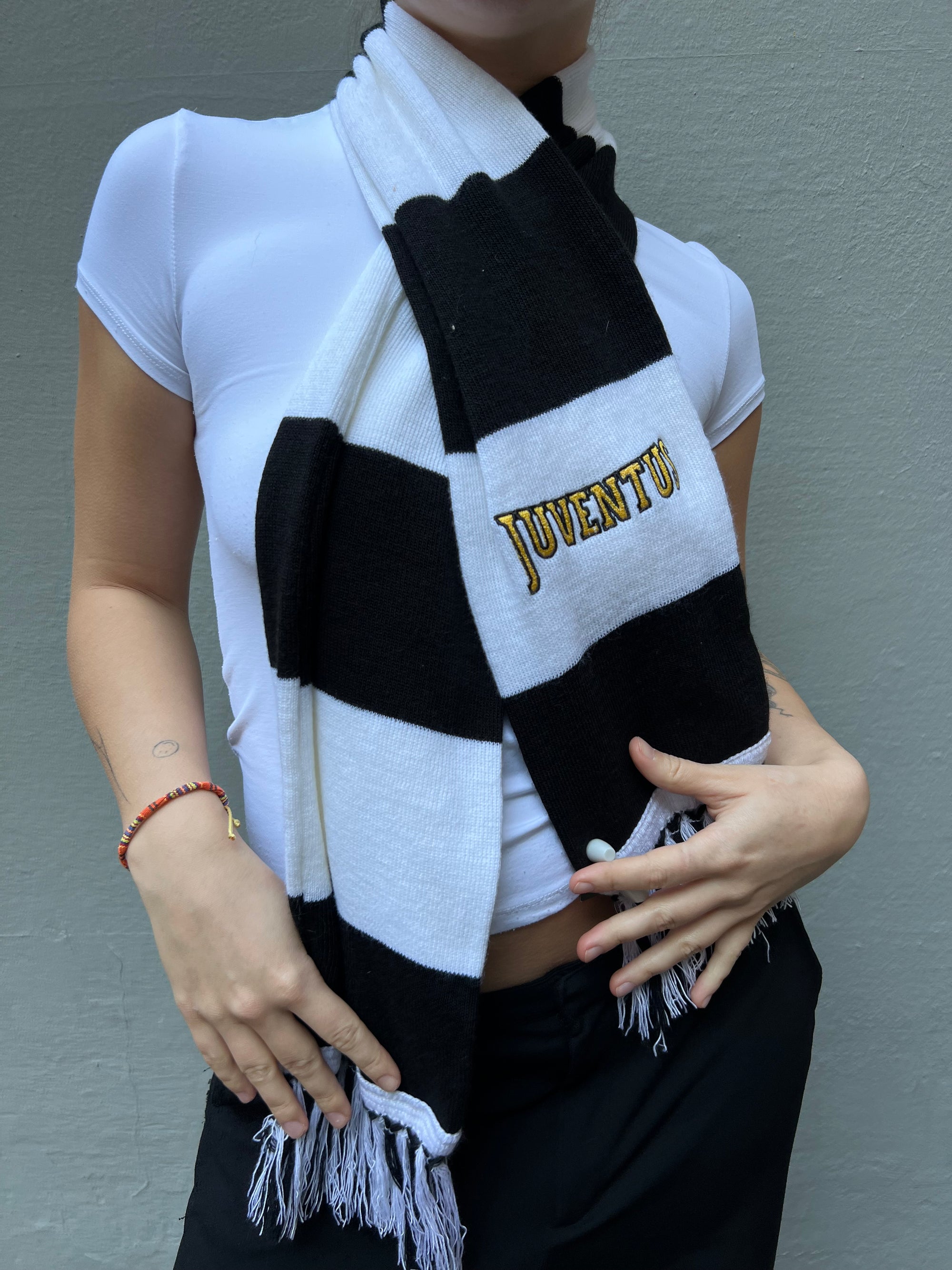 Vintage Juventus Knit Scarf