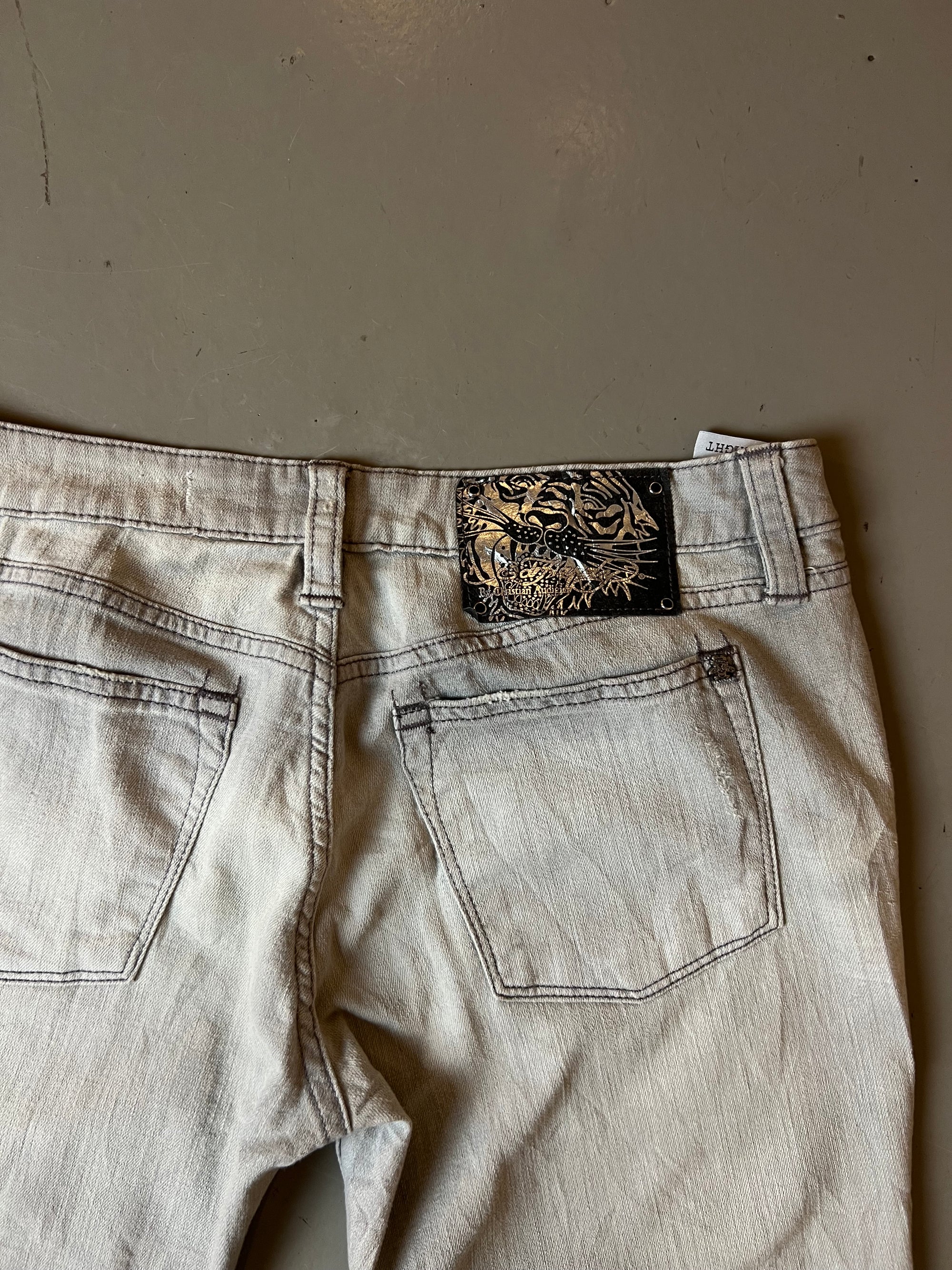 Vintage Grey Ed Hardy Denim S/M