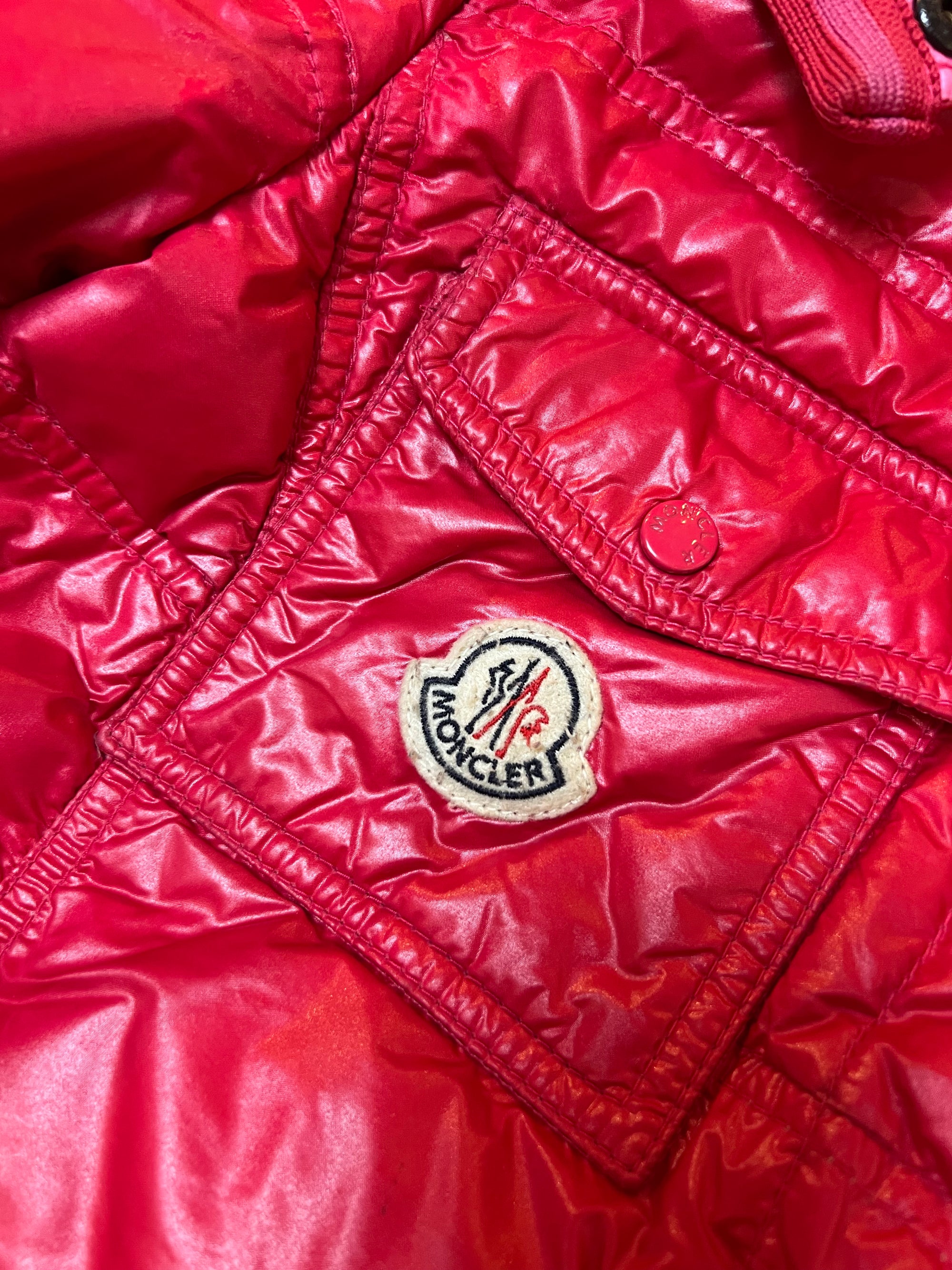 Vintage Pink Moncler Down Puffer Jacket S