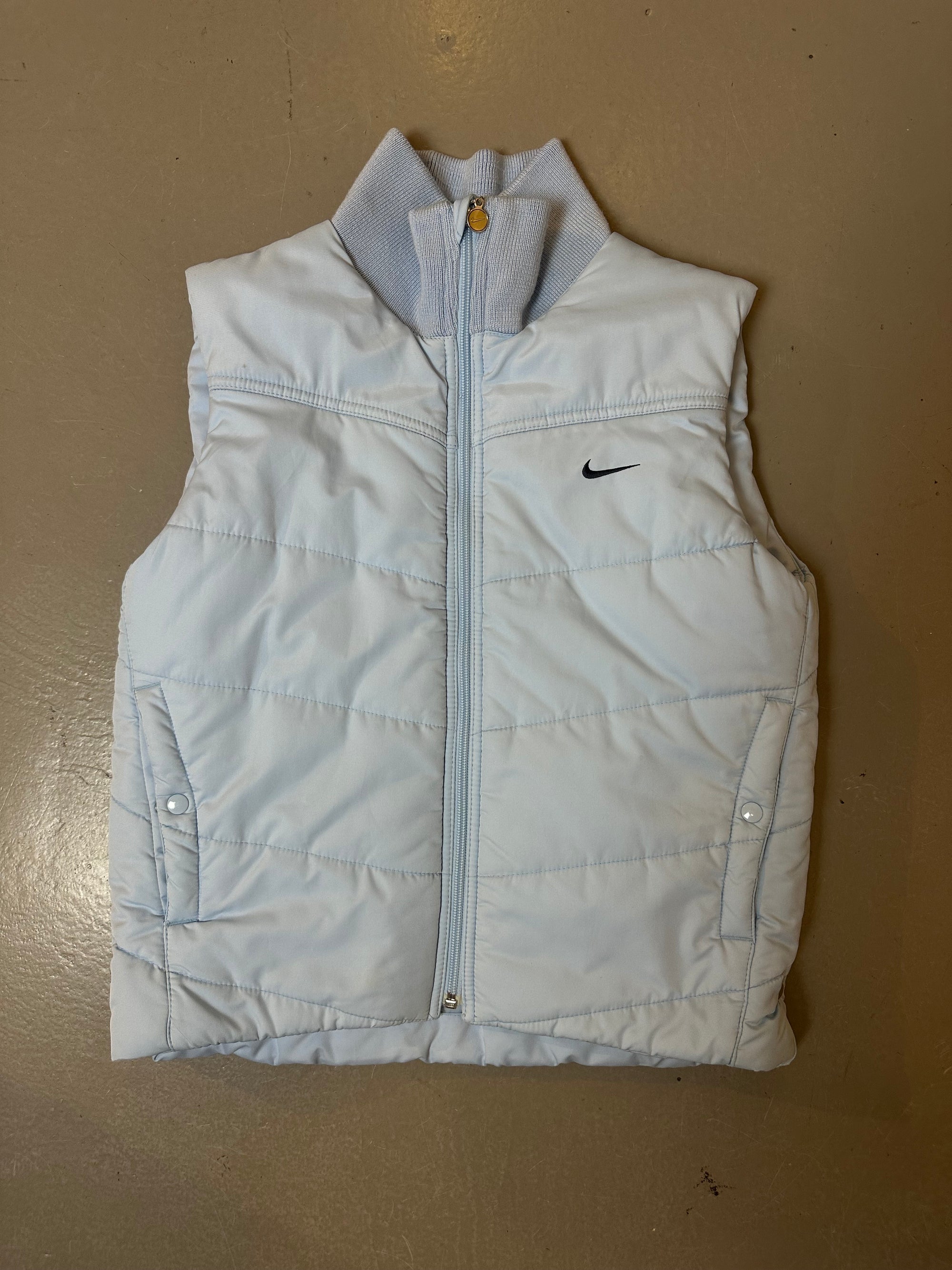 Vintage Baby Blue Nike Puffer Vest XS/S