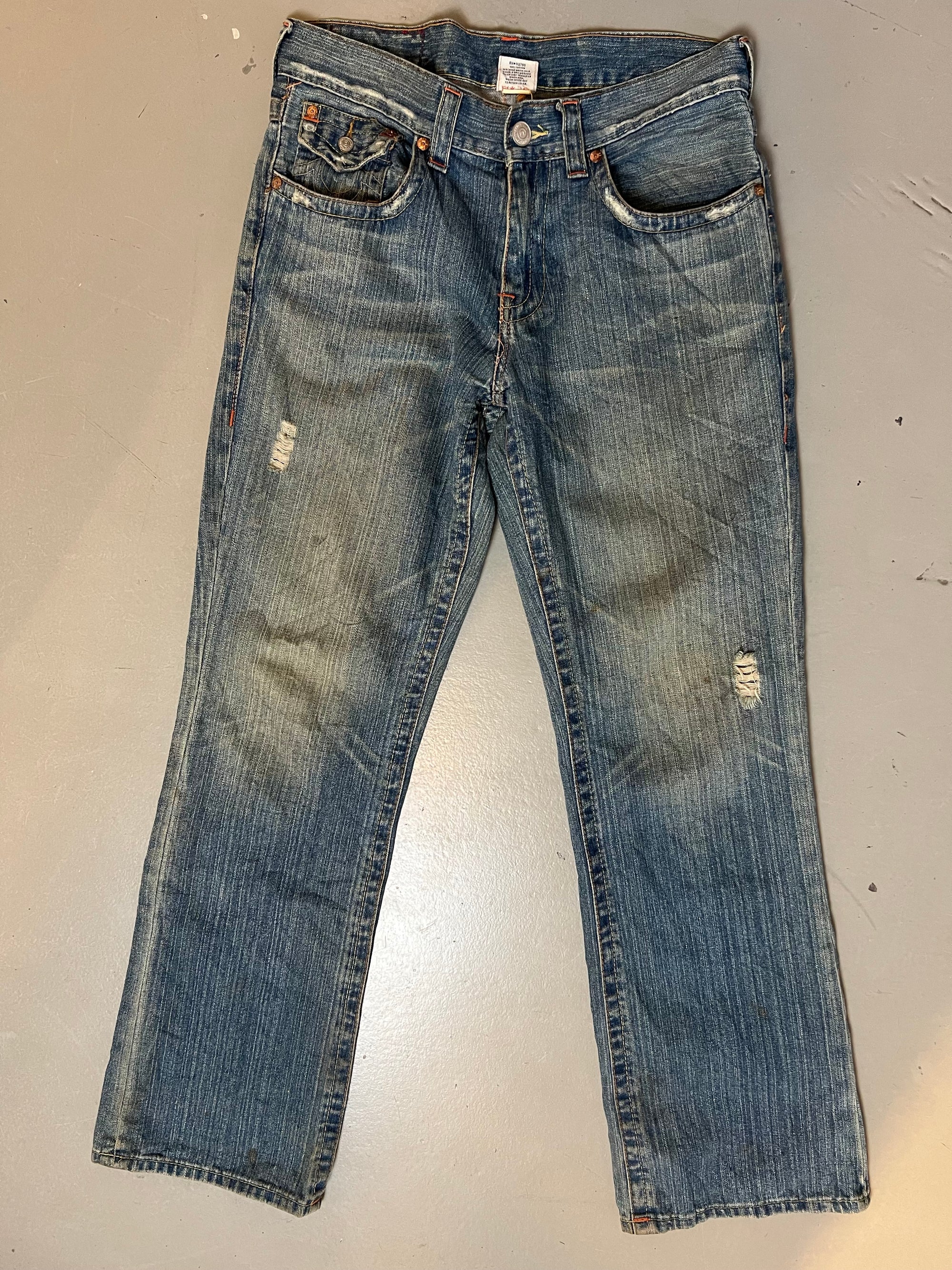 Vintage True Religion Stitched Denim M