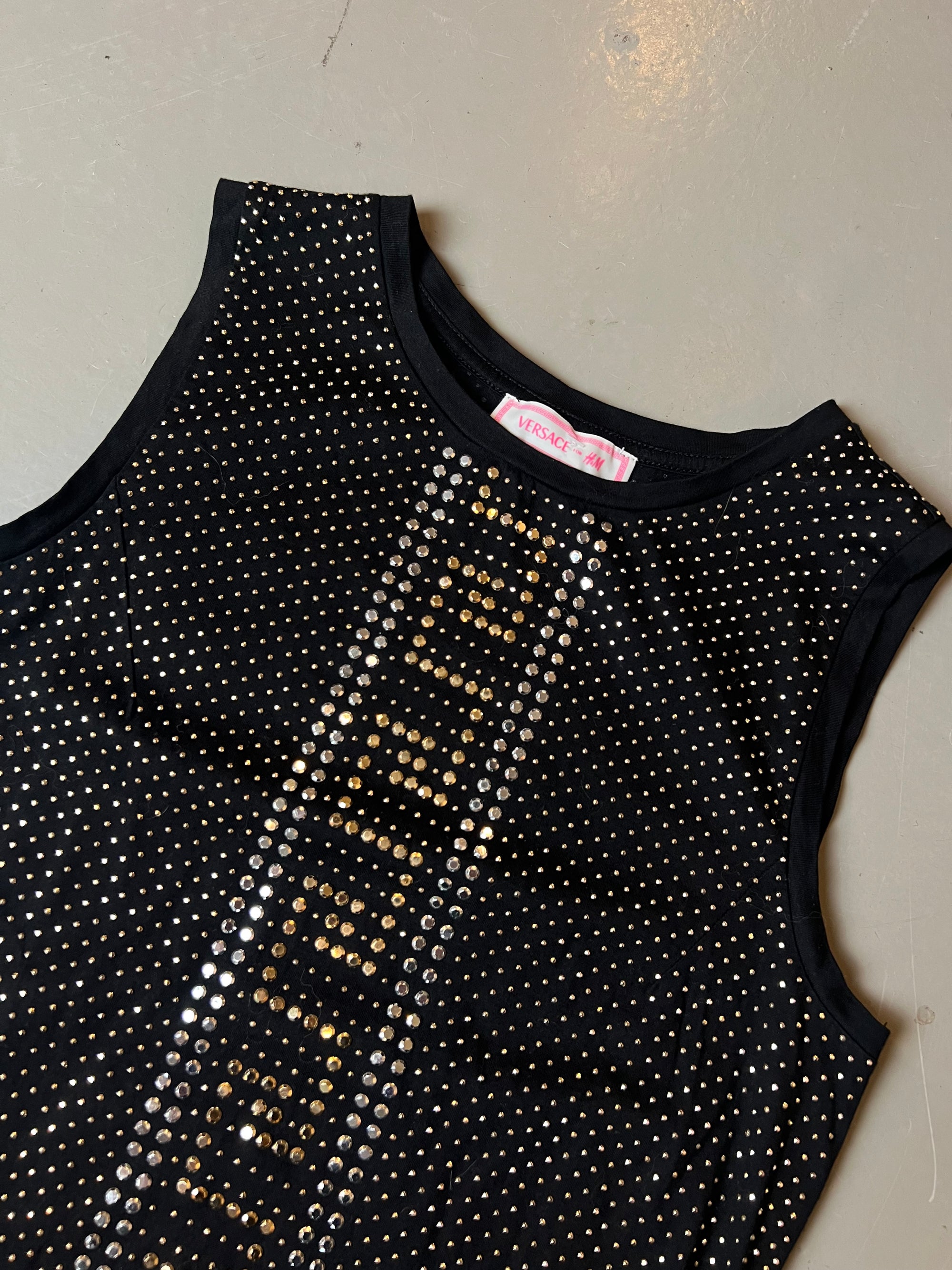 Vintage Versace x H&M Rhinestone Top S/M