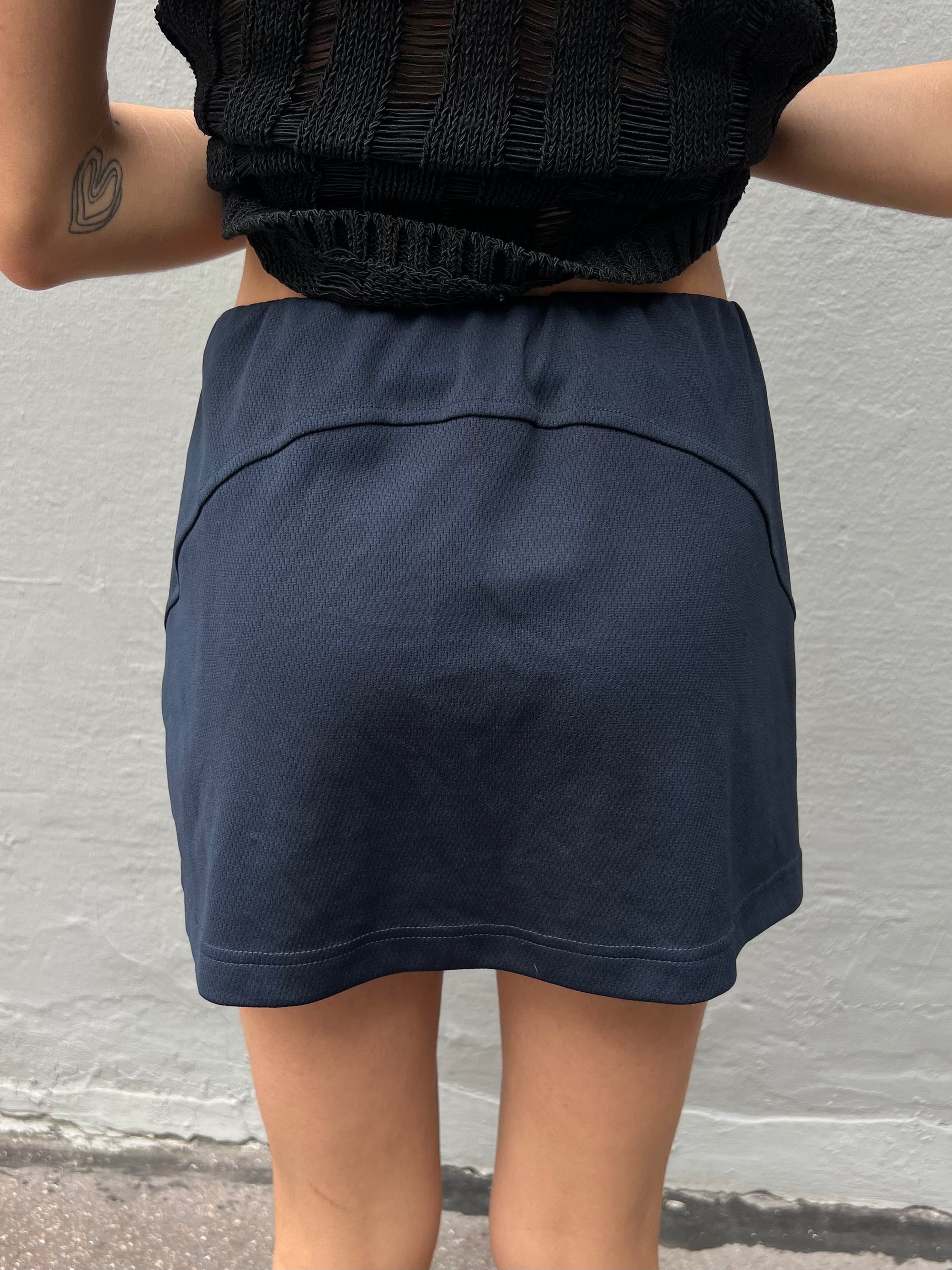 Vintage Black Mini Tennis Skirt XS/S