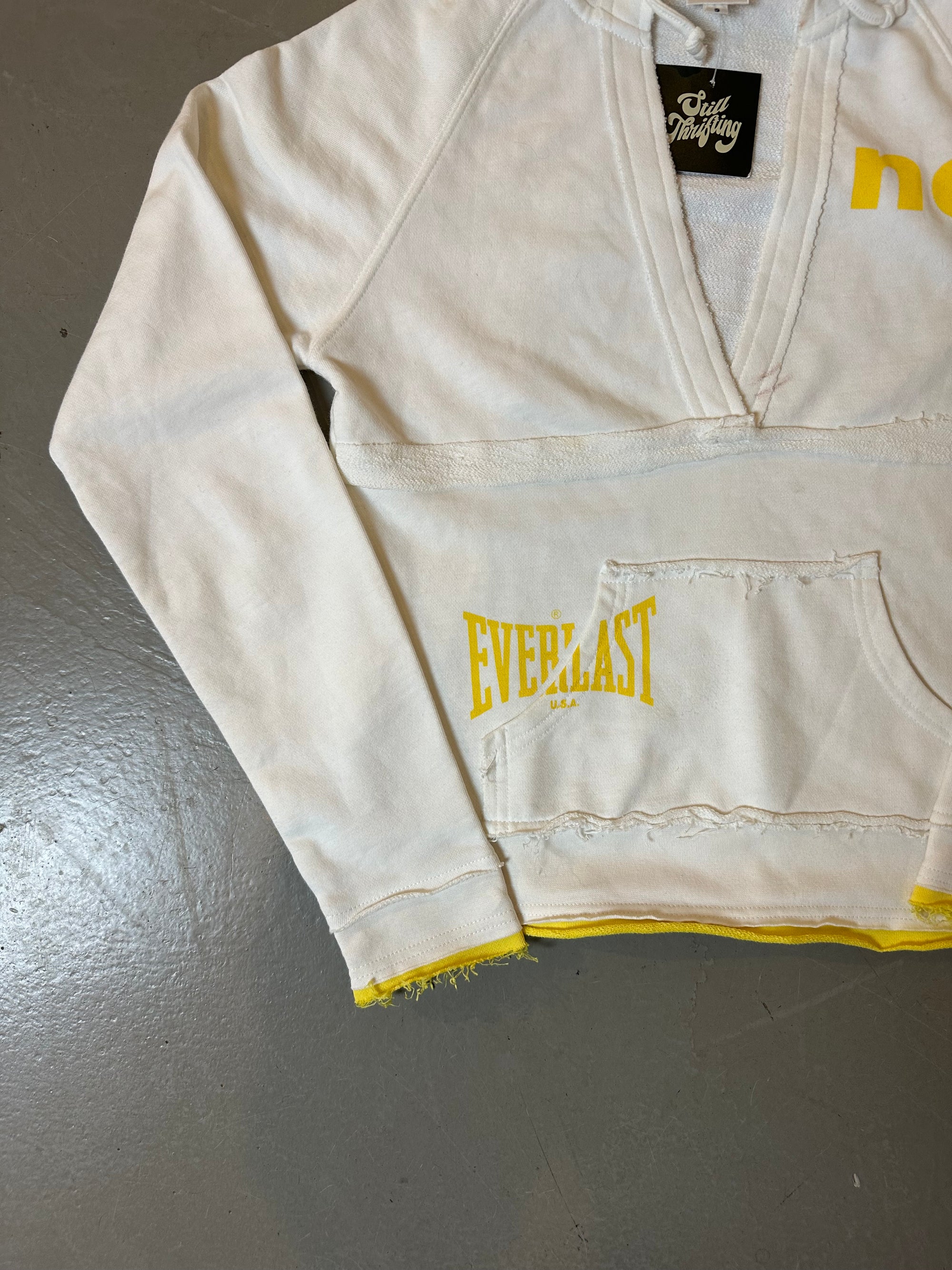 Vintage Everlast V-Neck Hoodie XS/S