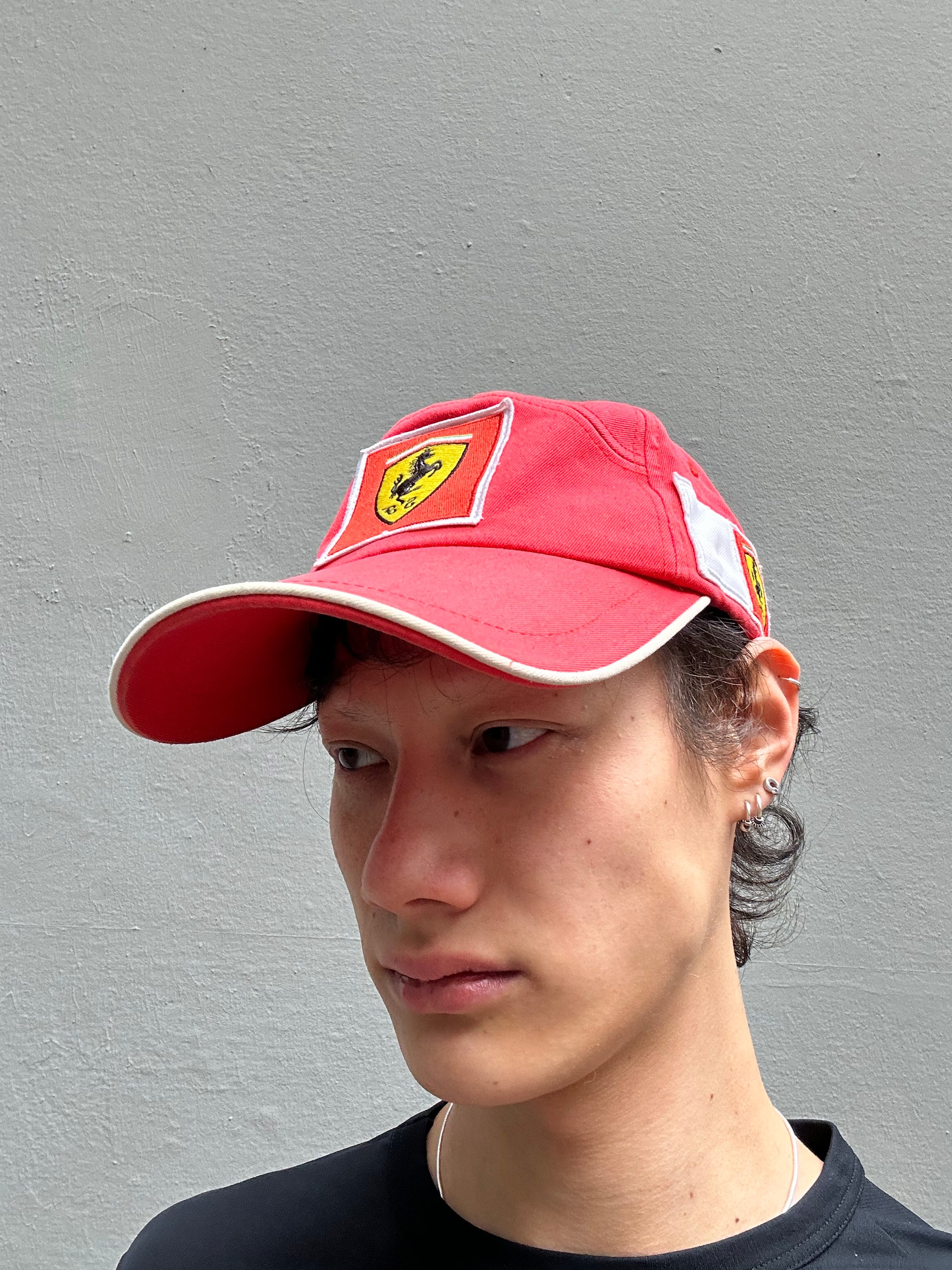 Vintage Red Ferrari Cap