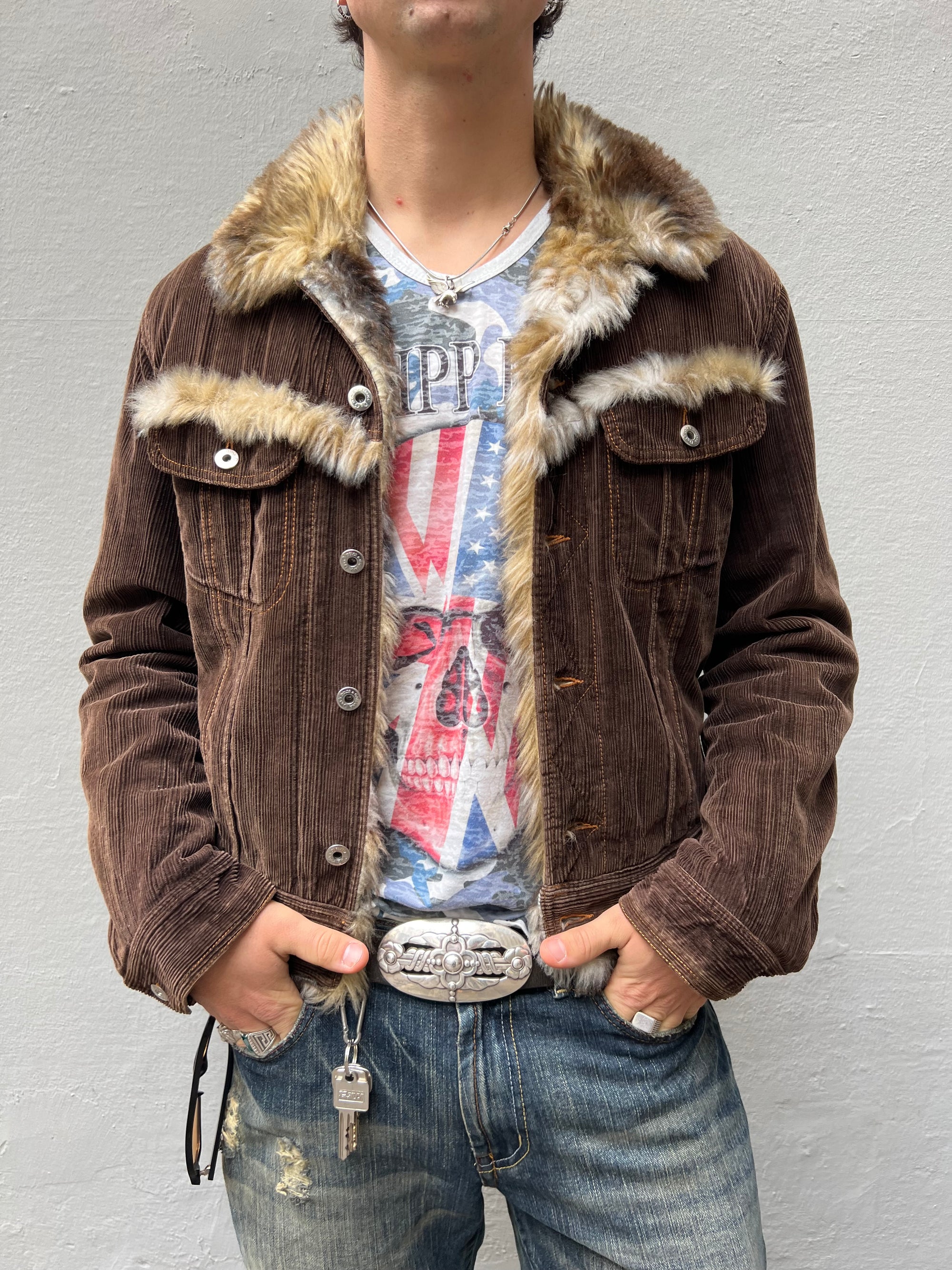 Vintage Dolce&Gabbana Archive Cord/Fur Jacket M/L