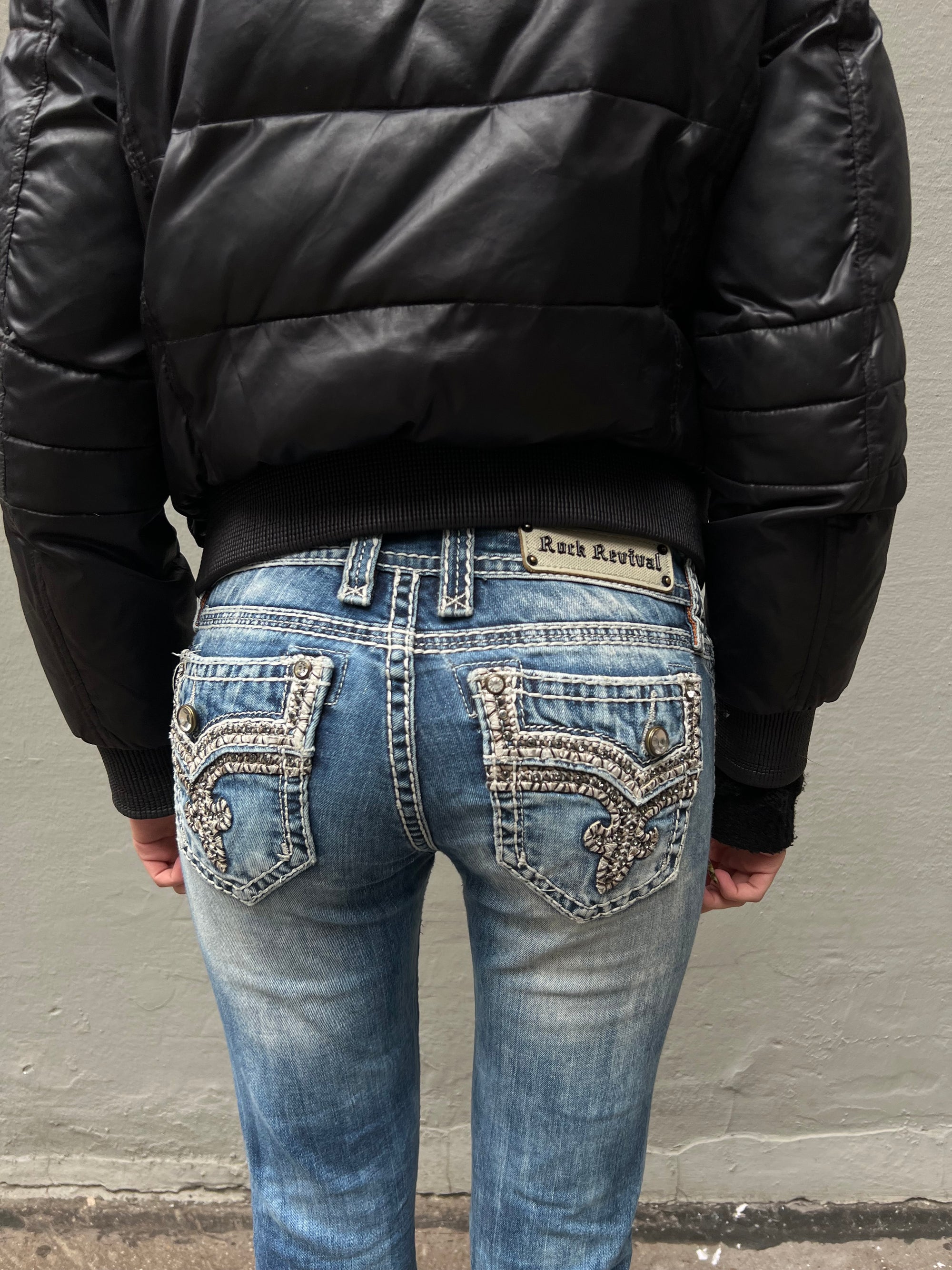 Vintage Crazy Washed Rock Revival Denim XS/S