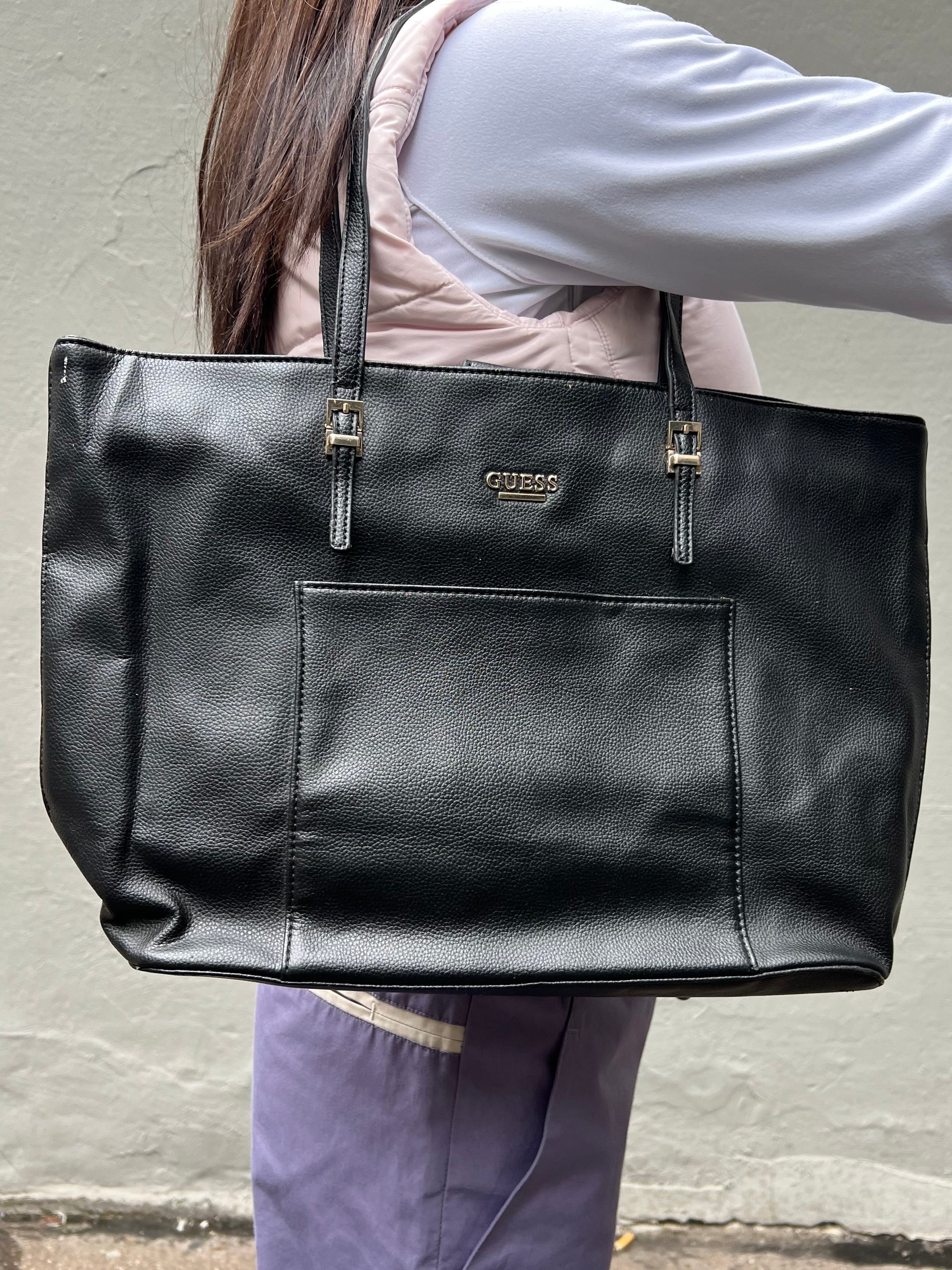 Vintage Crazy Leather Guess Bag