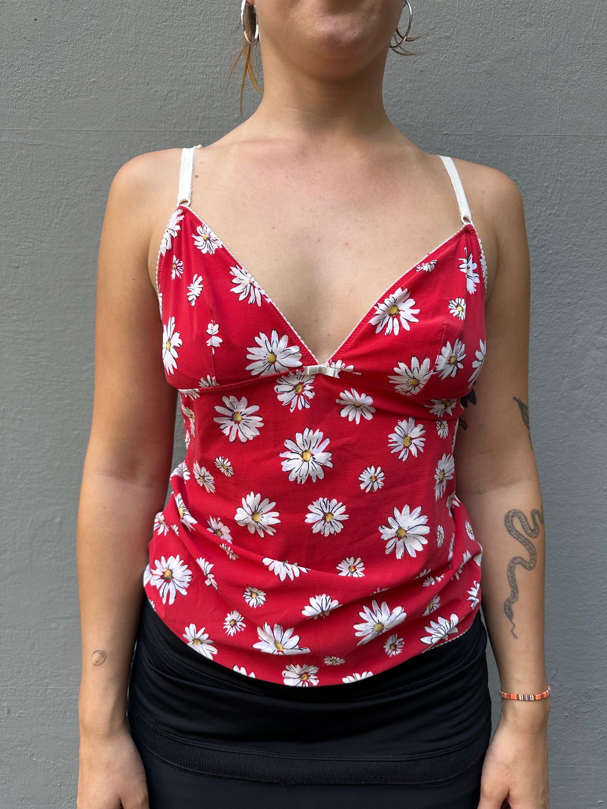 Vintage Dolce&Gabbana Flower Mesh Top M/L