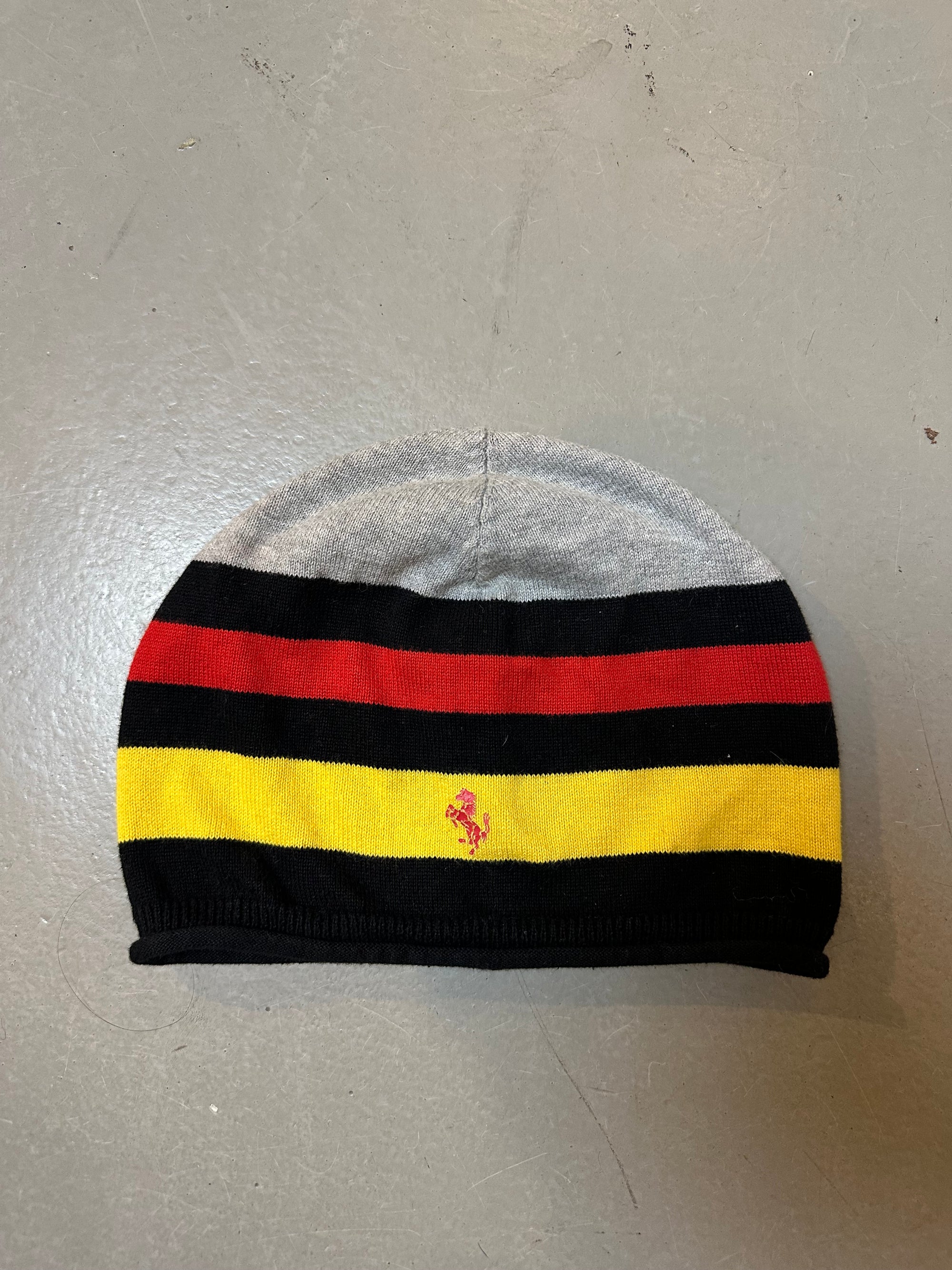 Vintage Ferrari Striped Beanie