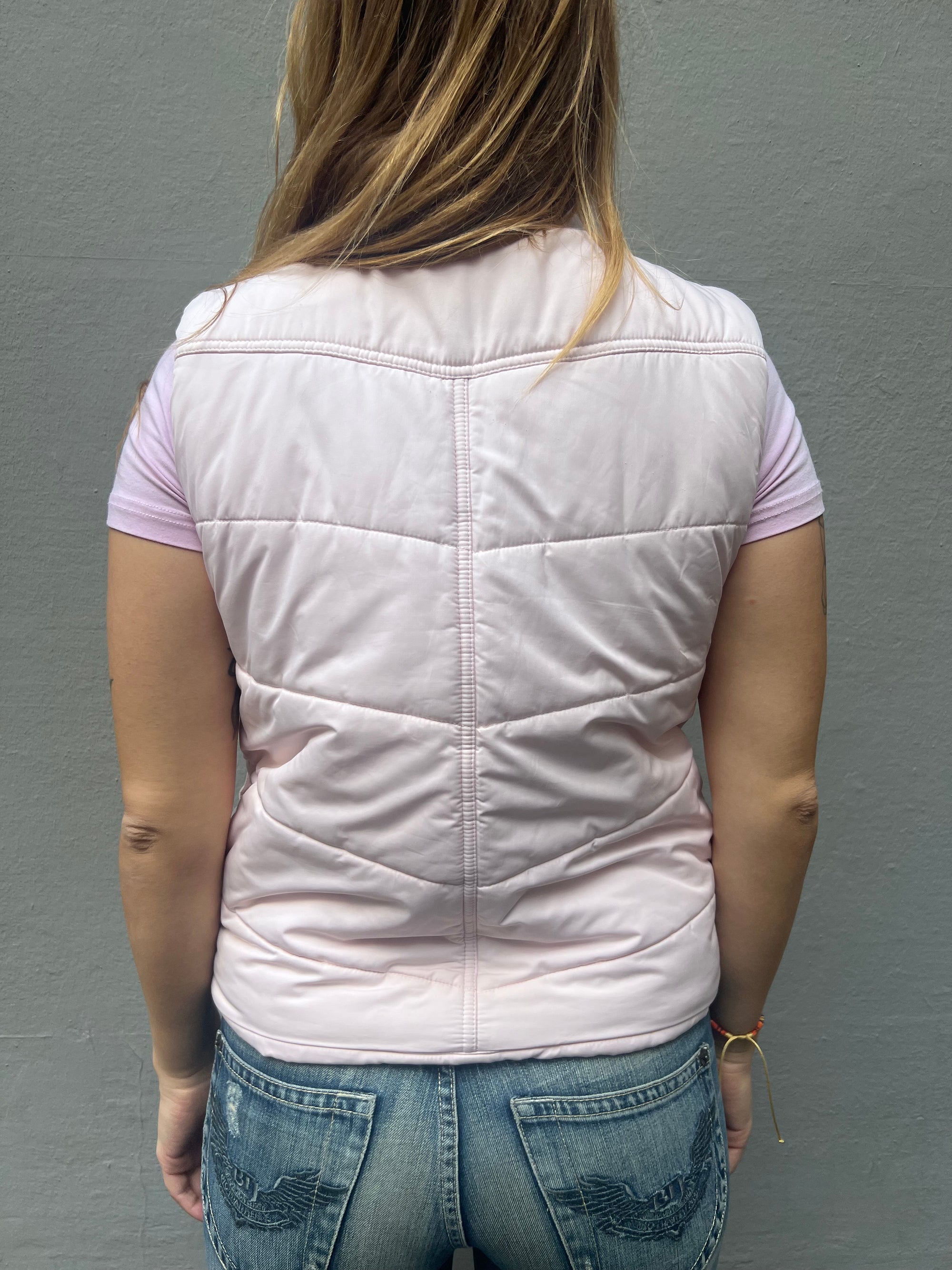 Vintage Pink Nike Puffer Vest S