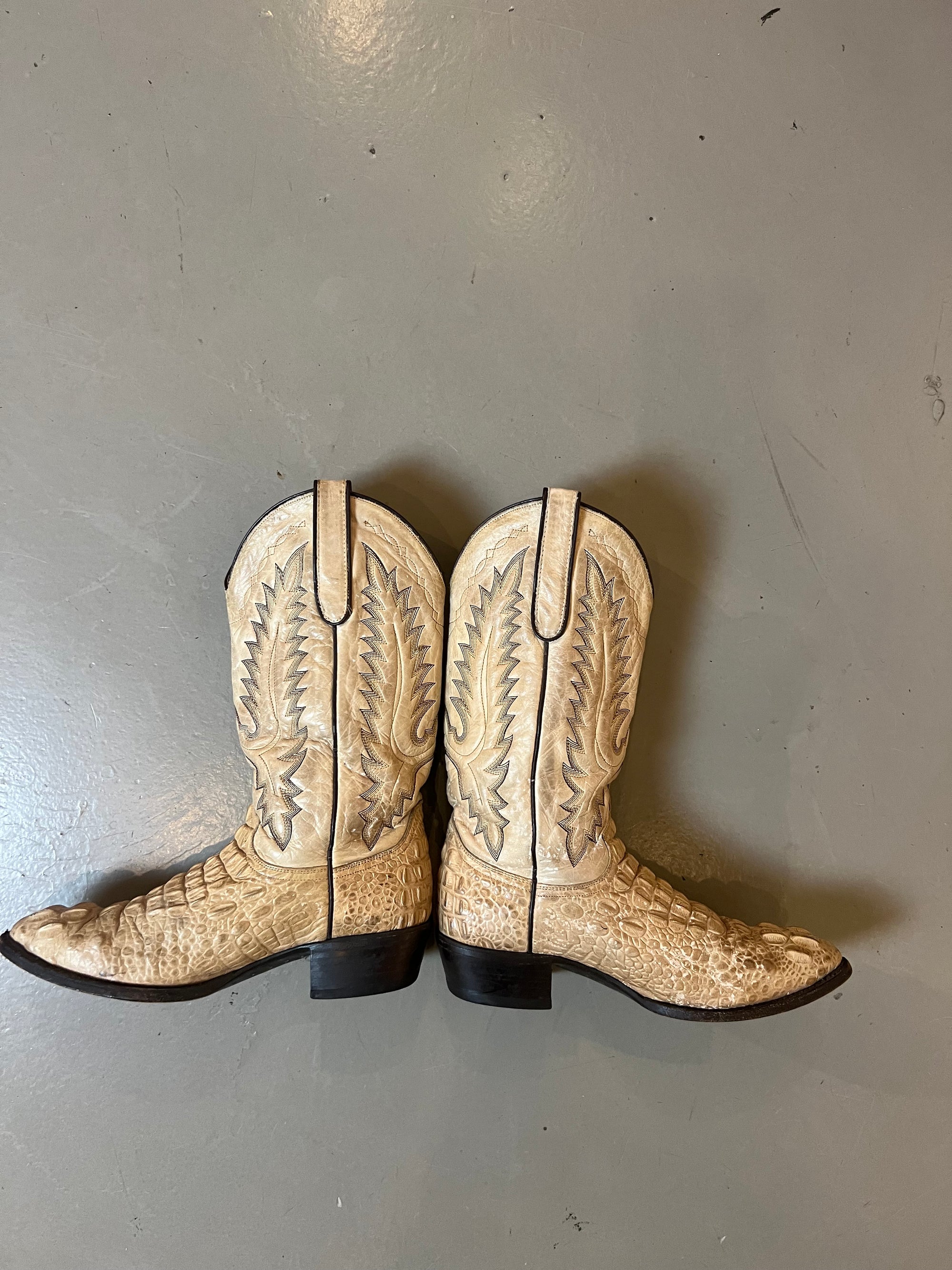 Vintage Brown Cowboy Boots 43