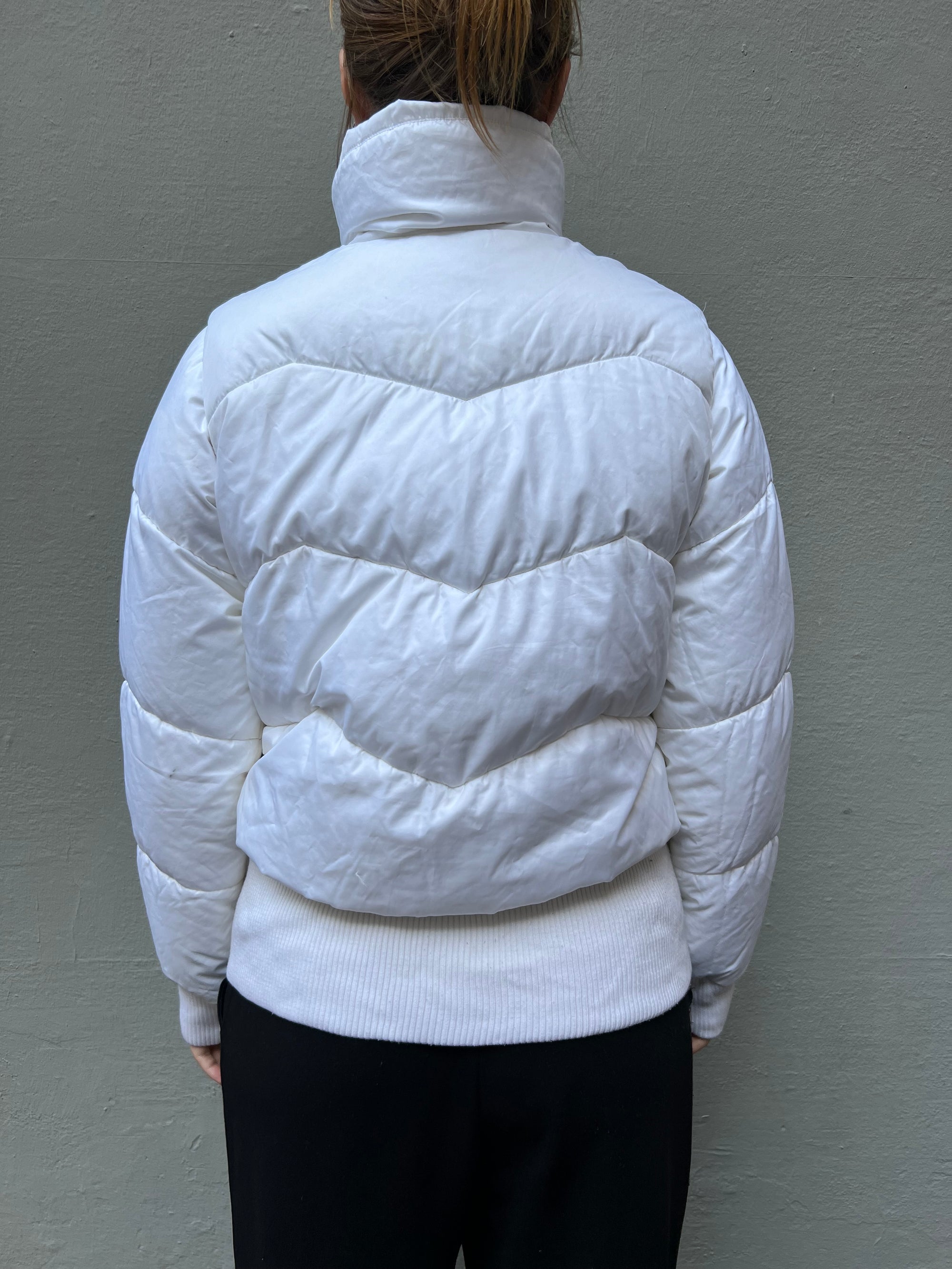 Vintage White Nike Puffer Jacket S/M