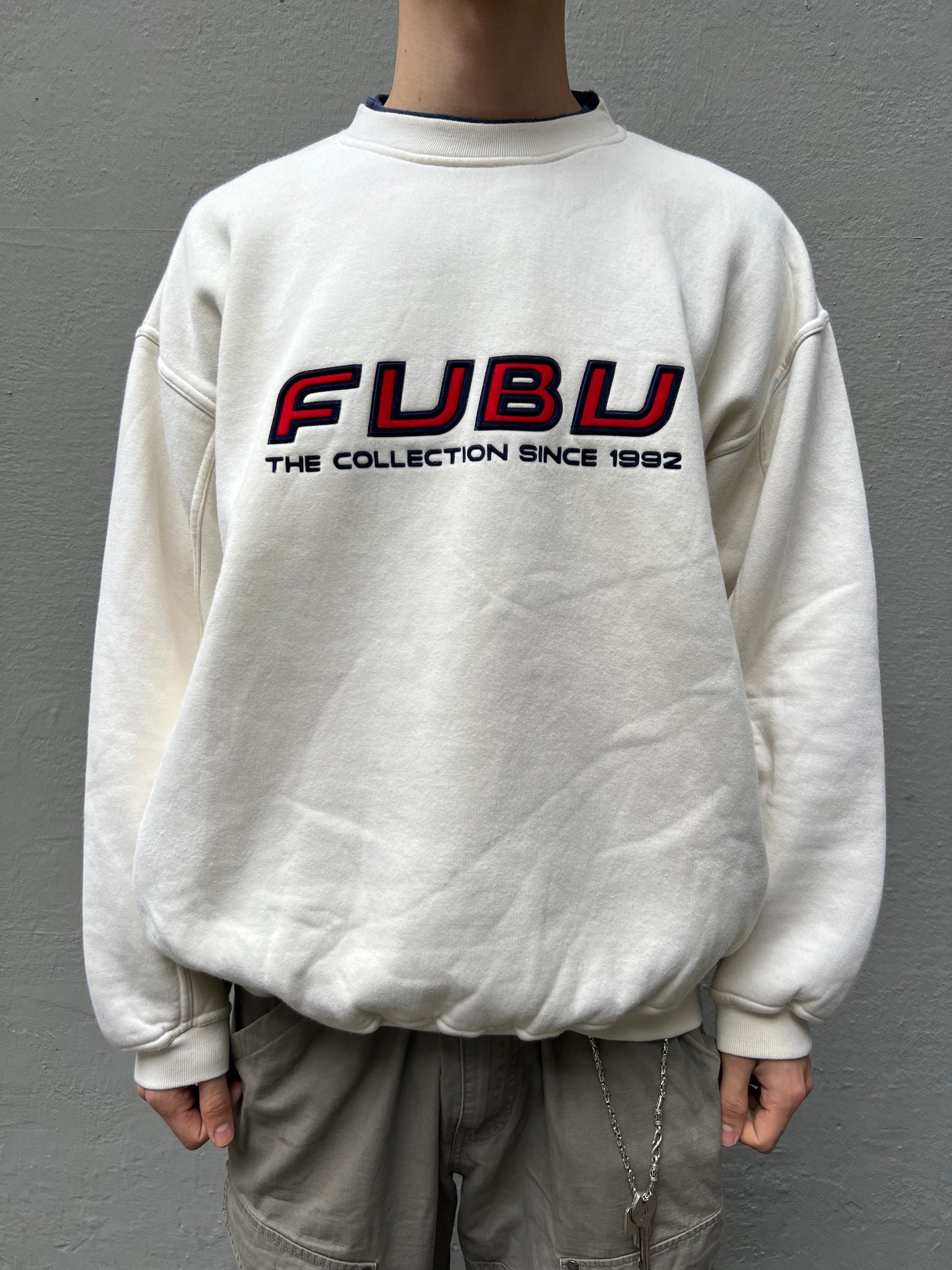 Vintage Cream Fubu Sweater M/L