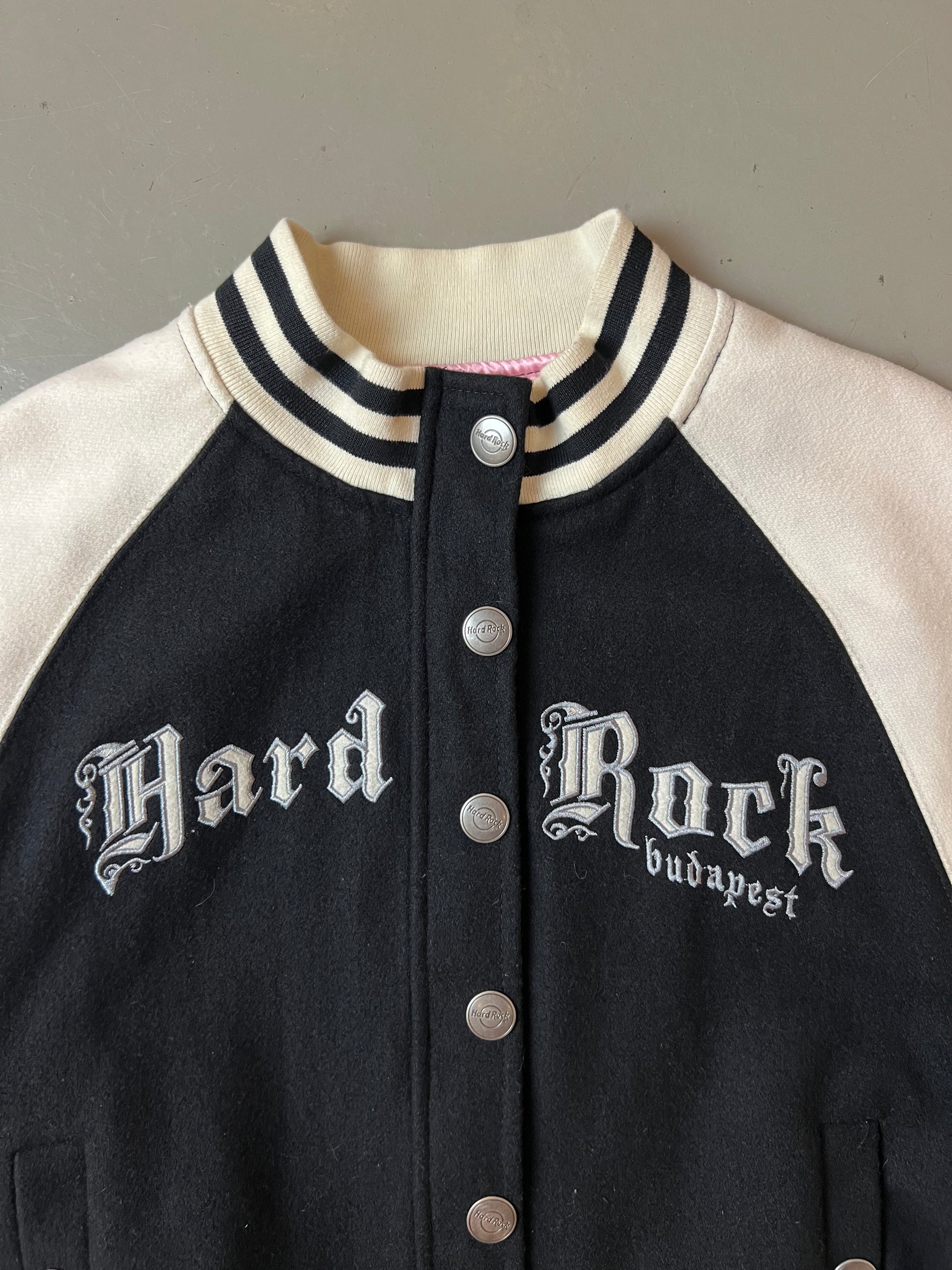 Vintage Black/White College Jacket S/M