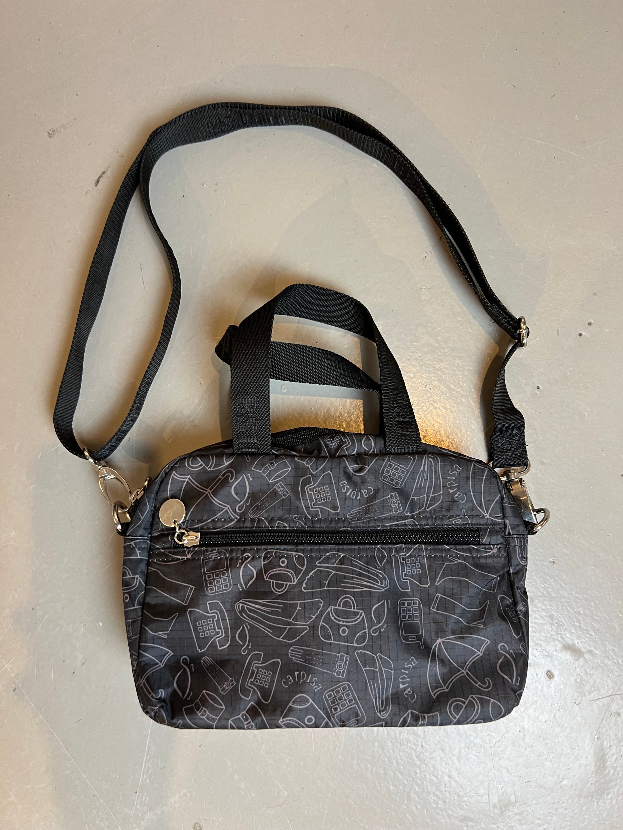 Vintage Black Scribble Bag