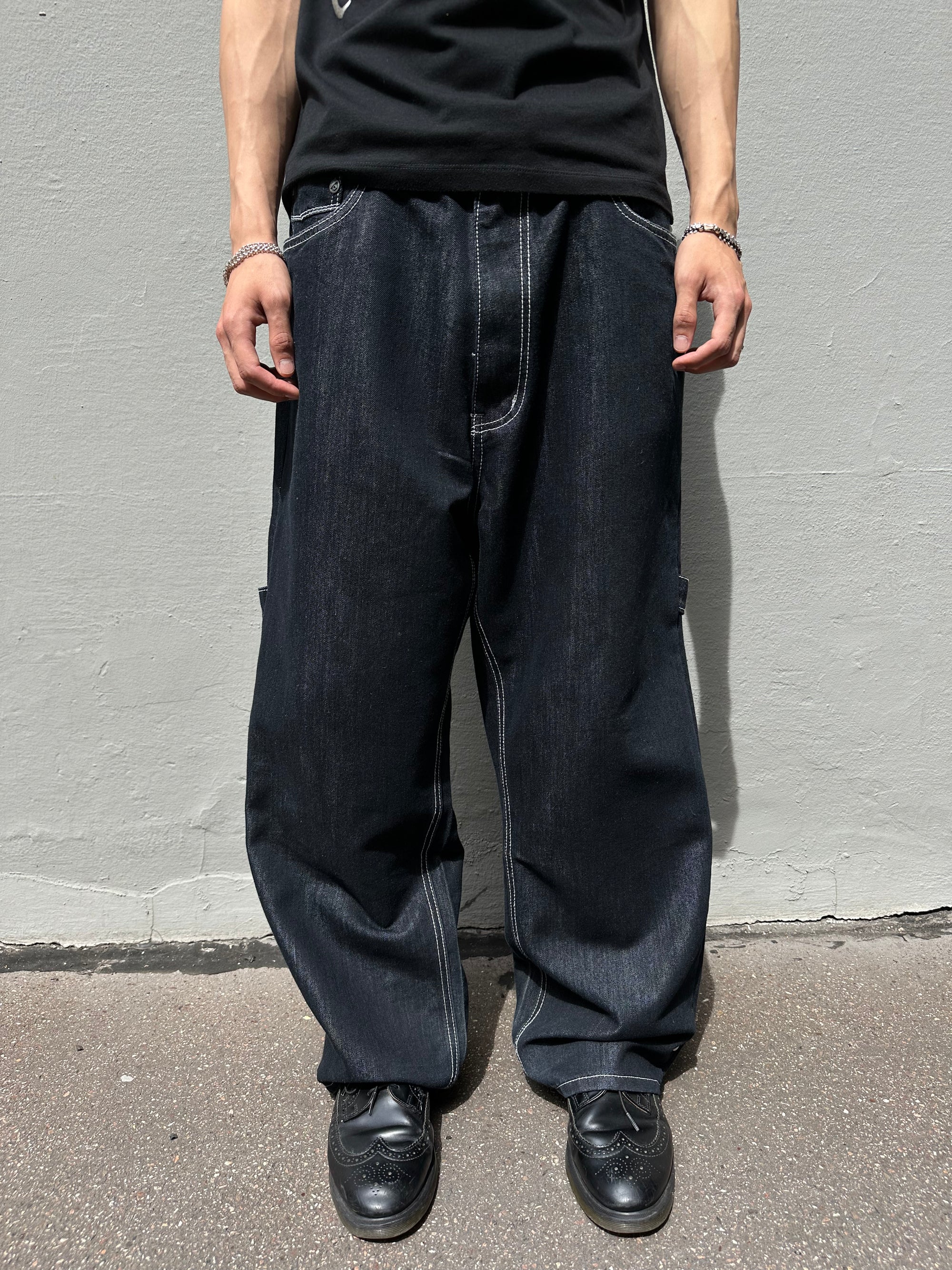 Vintage Black Jony Jeans Baggy Denim M/L