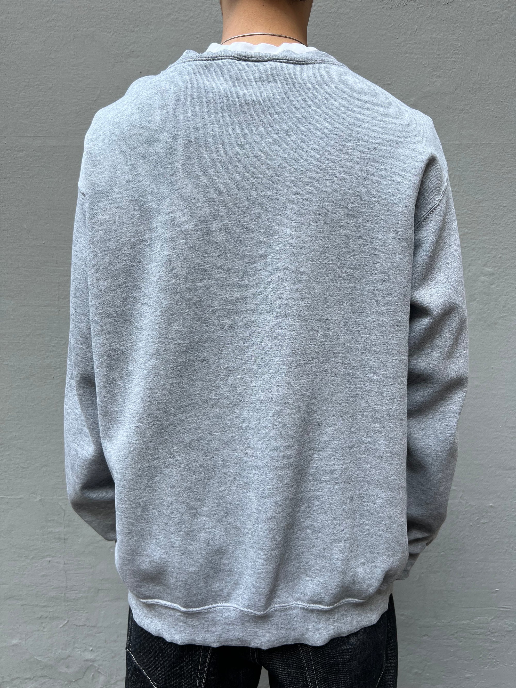 Vintage Nike Gray Basic Sweater L