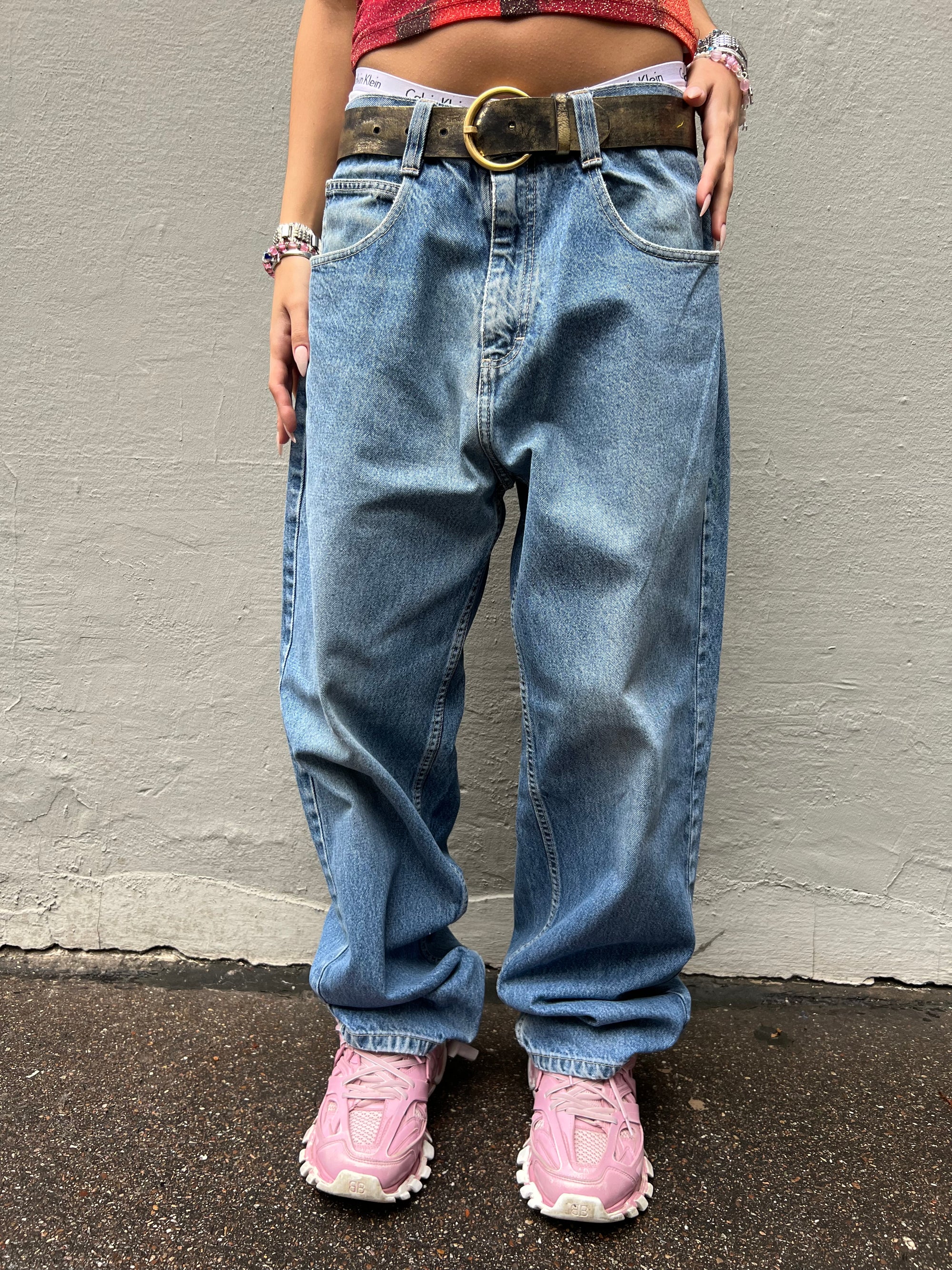 Vintage Baggy Southpole Denim Pants M/L