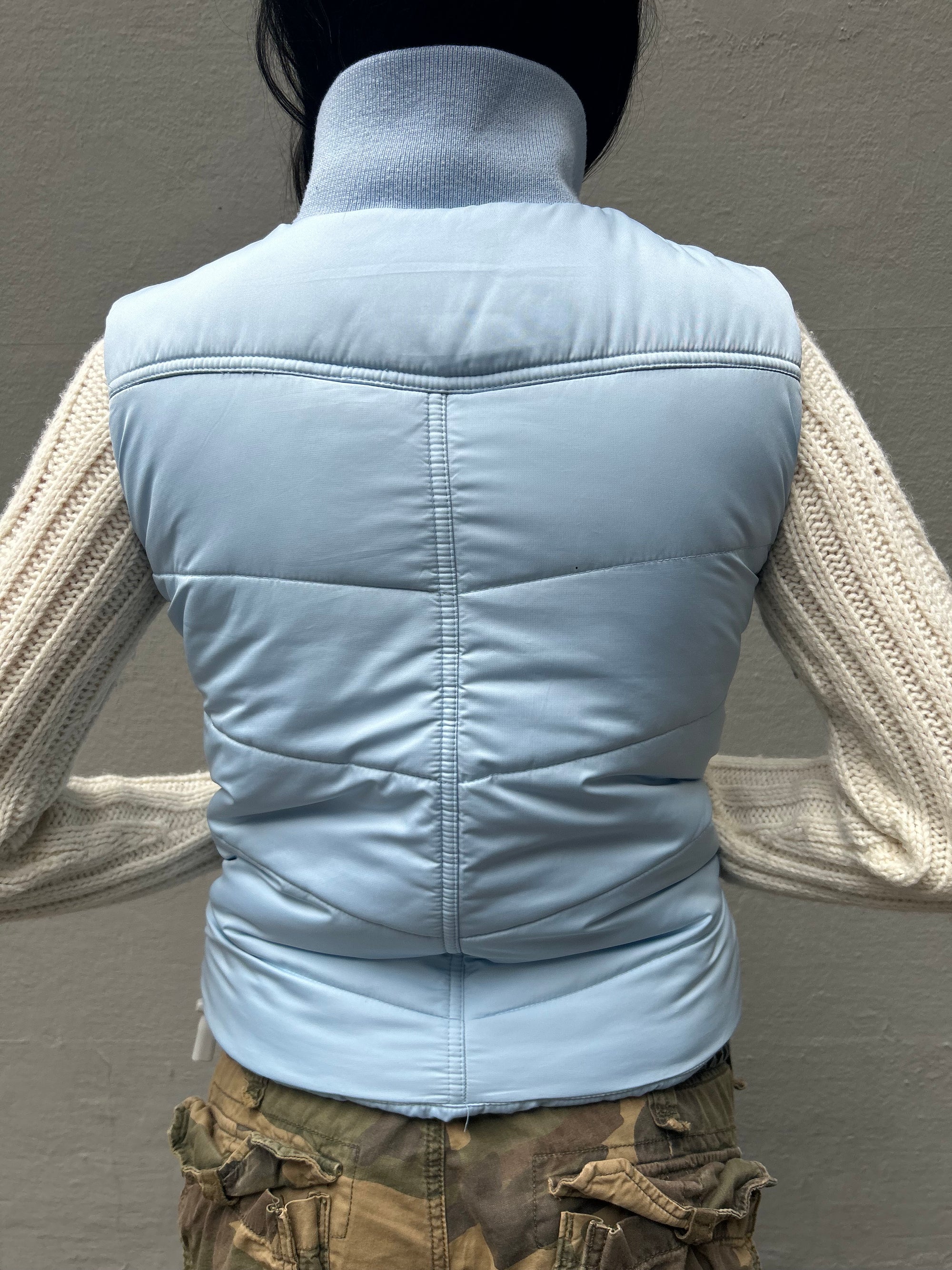 Vintage Baby Blue Nike Puffer Vest XS/S