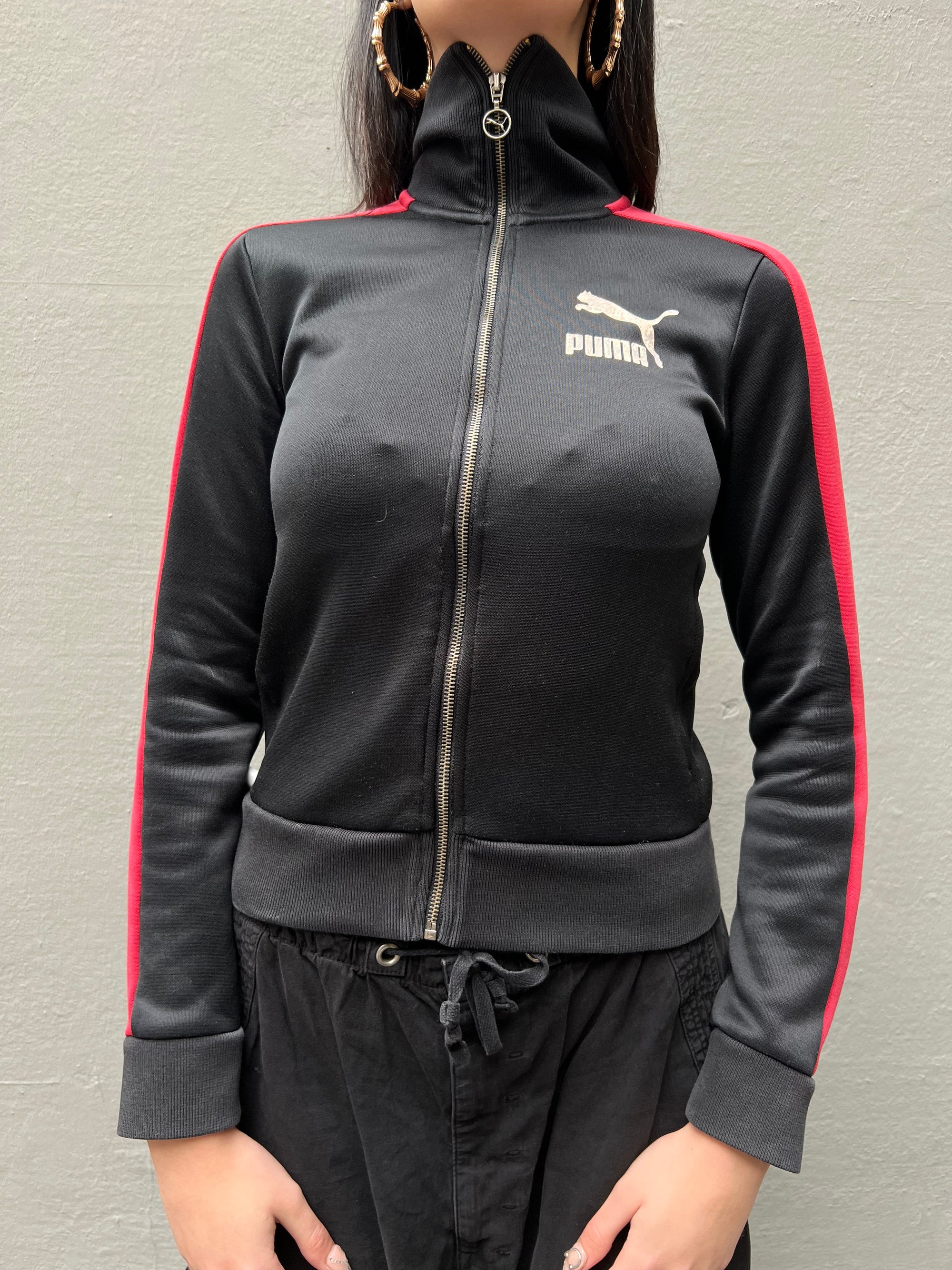 Vintage Puma Black/Red Track Jacket S/M